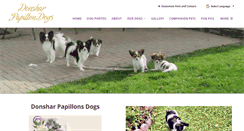 Desktop Screenshot of donsharpapillondogs.com