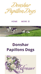 Mobile Screenshot of donsharpapillondogs.com